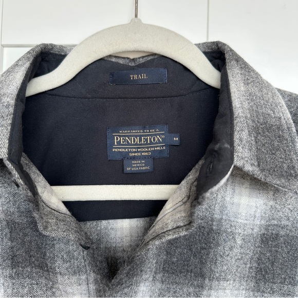 Pendleton Men’s Elbow Patch Trail Shirt 100% Wool, NWOT - Picture 3 of 7